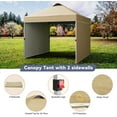 thumbnail image 5 of Pinypikaka 10'x10' Pop Up Outdoor Canopy with 2 Sidewall & Vented Roof, Instant Tent Portable Canopy Shelter for Wedding Backyard Garden Event, 5 of 8