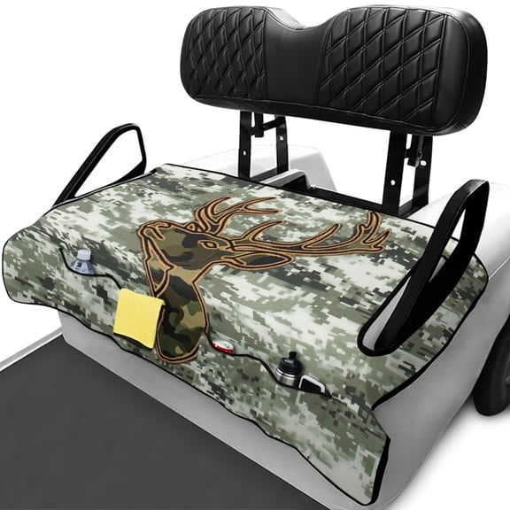 chaqlin Golf Cart Seat Covers Breathable, Compatible with Sports Summer, Golfcart Seats Blanket Fit for EZGO Club Car, Digital Camouflage Pattern