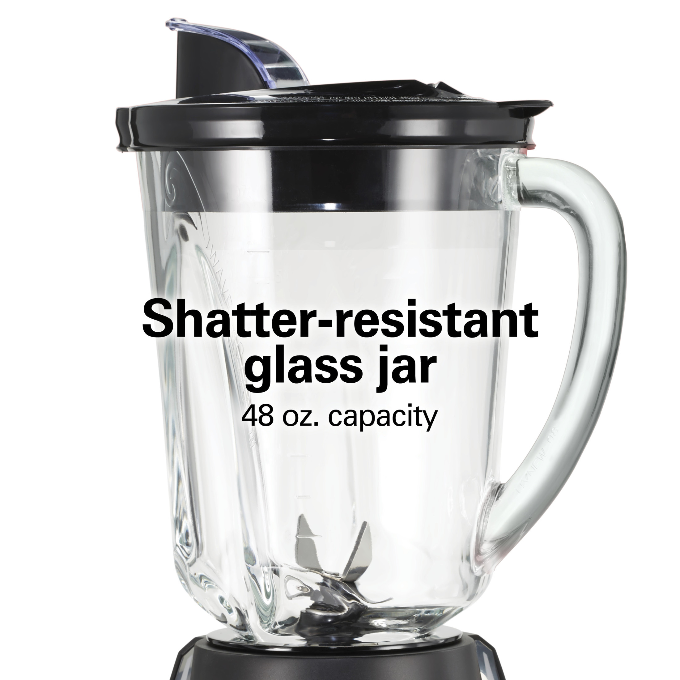 Hamilton Beach Wave Action Smoothie Blender, 48oz Glass, Black photo 6