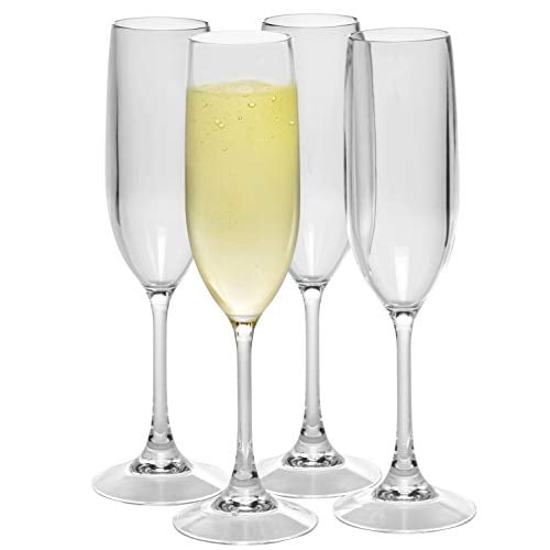 Avenue's Premium Unbreakable Blow Moulded Small Champagne Glass 160ml BPA-free 
