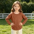 thumbnail image 6 of Ynynloco Kids Boys Long Sleeve Crewneck T-Shirts Tee Tops Fall Fashion Shirt Tops 5-14 Years, 6 of 8