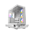 thumbnail image 2 of Antec C7ARGBW C7 Argb White, Rtx 40 Gpu Support, 4 X 120mm Argb Pwm Fans Included, Vertical Gpu Cooling, Type-c 10gbps, Seamless Tempered Glass Front And Side Panels, 360mm Radiator Support, Mid-tower, 2 of 20