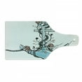 thumbnail image 1 of Anchor Cutting Board, Romantic Boho Design Sketch of an Old Anchor with Roses Black Ink Style, Tempered Glass Cutting and Serving Board, Wine Bottle Shape, Pale Blue Pale Coral, by Ambesonne, 1 of 1
