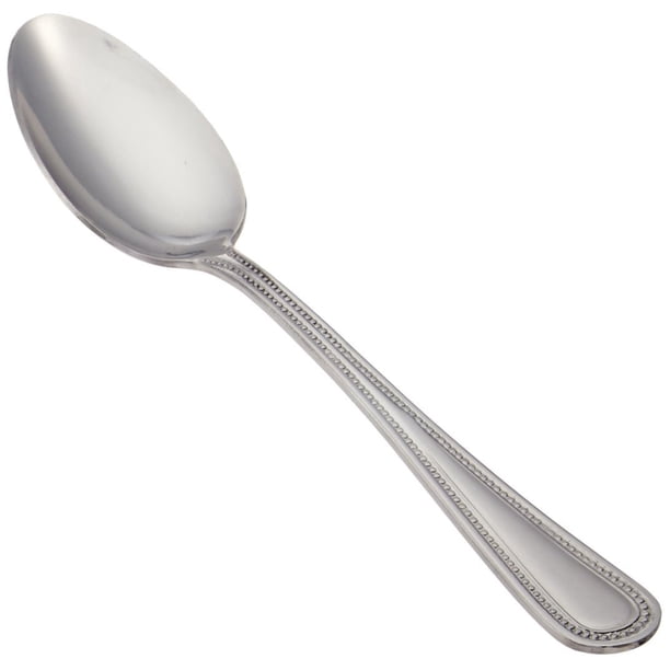 Winco Juego de cucharaditas Dots de 12 piezas, acero inoxidable 18-0, plateado
