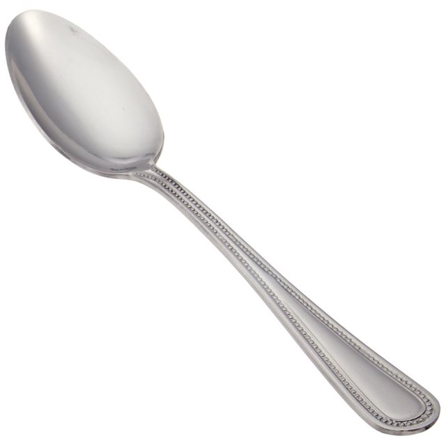 Winco Juego de cucharaditas Dots de 12 piezas, acero inoxidable 18-0, plateado