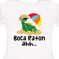 thumbnail image 4 of Inktastic Boca Raton Florida Girls Long Sleeve Baby Bodysuit, 4 of 5