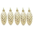thumbnail image 7 of JANGSLNG 5Pcs/Box Christmas Hanging Pinecone Glitter Reusable Unbreakable Xmas Tree Decoration Plastic Pine Cone Ornament Party Supplies, 7 of 7