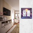 thumbnail image 5 of Yayeee Rocker Switch Wall Plate 1-Gang 4.6"x2.9" Home Decorative Outlet Cover, Night Purple Road, 5 of 6