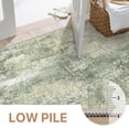 thumbnail image 4 of 5x7 Area Rugs for Living Room and Bedroom, Machine Washable Non Slip Rugs, Low Pile Lightweight Print Pattern Distressed Abstract Sage Beige, 4 of 6