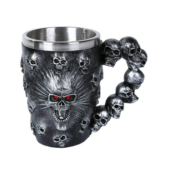 Spirit Skull Ossuary Style Mug Tankard 13oz