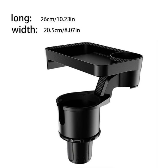 Multifunctional Car Cup Holder with Attachable Outdoor Camping Accessories Tray Support Vehicle Drinking Table Organizer Expander Game Office for Outdoor L