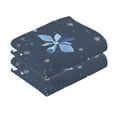 thumbnail image 3 of Ryvnso Snowflake on Christmas Cotton Hand Towels Sets Face Towel 2 PCs Bathroom Decorative, 3 of 7
