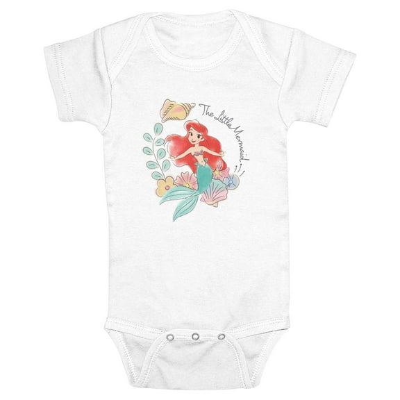 Infant's The Little Mermaid Airbrush Ariel  Bodysuit