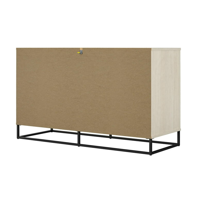 Novogratz Kelly 6 Drawer Dresser, Ivory Oak - Walmart.com
