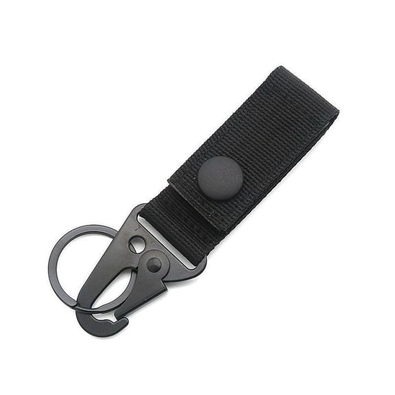 Tactical Key Ring Chain D-Ring Carabiners Snap Clip Carabiners Keychain Keeper Buckle Hanging Hooks Holder Gear 2pes