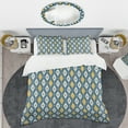 thumbnail image 2 of Designart « Motif Abstrait Rétro II » Ensemble de Housse de Couette Style Mi-Siècle, 2 of 4