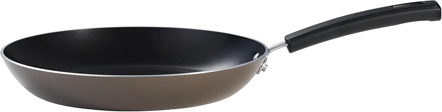 Sicilia 11-Inch Large Non Stick Frying Pan, Aluminum Skillet with Nonstick Coating (Hazelnut)
