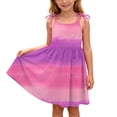 thumbnail image 2 of BRGZLK Toddler Girls Dresses Kids Summer Outfits 2026 Cute Floral Print Halter Tulle Swing Dress Causal Beach Sundress with Pockets Pink 9-10 Years, 2 of 8