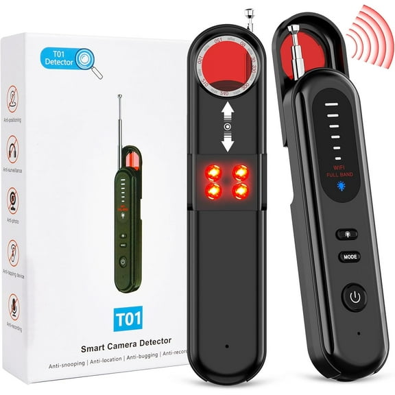 Hidden Camera Detectors, Portable Anti Spy Camera Finder GPS Tracker Detector for Travel, Hotels, Car