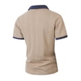 thumbnail image 5 of Timoontee Men's Short Sleeve Basic T Shirt Breathable Fabric Moisture Wicking V V Neck Crew Neck Versatile Style For Yellow M, 5 of 9