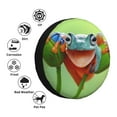 thumbnail image 4 of Gaeub Flying Frog On Branch 14-17in Tire Cover, Spare Tire Cover, for Camper Caravan, Trailer, Car, Truck, SUV, Jeep-17 inch, 4 of 6