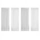 thumbnail image 1 of Cortinas transparentes blancas para ventana, 2 paneles, 84 pulgadas de largo, cortinas transparentes blancas, panel básico con bolsillo para varilla, 1 of 6