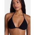 thumbnail image 4 of No Boundaries Reversible Polka Dot Triangle Bikini Top, Women's XXS-XXL, 4 of 5