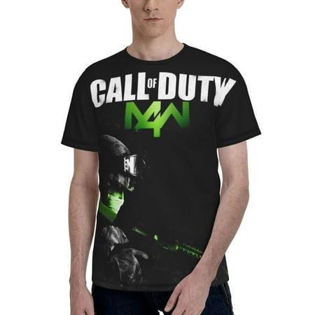 Unisex Adult Call Of Duty T Shirts 3D Printed Short Sleeve Tops Costume Novelty Tees Shirt For Men Women Small