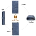 thumbnail image 5 of FALAN MULE Wallets for Women Trifold Wristlet Wallets Large Capacity RFID Blocking Ladies Purse Credit Card Holder, 5 of 7