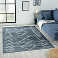 thumbnail image 3 of HomeRoots 8' X 10' Blue Diamond Area Rug, 3 of 10