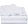 thumbnail image 3 of DaDa Bedding Juego de sábanas ajustables y planas blancas con fundas de almohada, 3 of 3