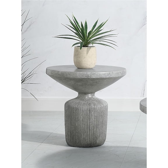 Weathered Gray Coffee Table with 19" Floor Clearance & Natural Style Design