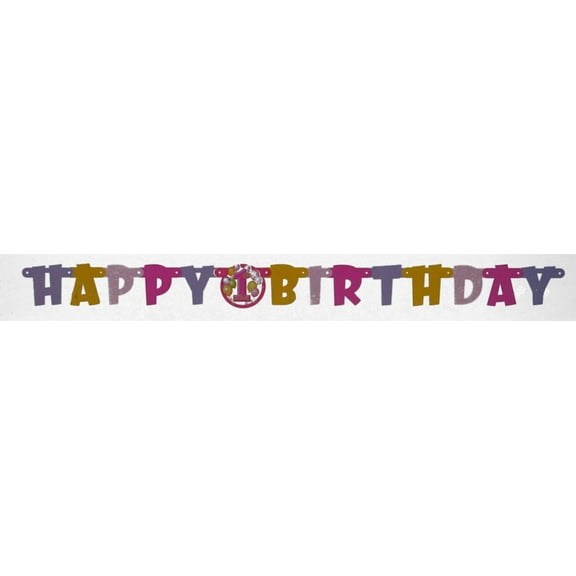 Partypro 23906 First Birthday Girl Jointed Banner