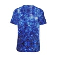 thumbnail image 3 of Balery Blurred Star Snow Christmas Baseball Jersey for Men Casual Button Down Shirts Short Sleeve Active Team Sports Uniform-Large, 3 of 9
