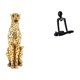 thumbnail image 1 of Escultura de abstracto dorado pensador, figura decorativa de animal, adorno de mesa para centro de mesa, decoración de oficina, hogar, dormit, 1 of 8