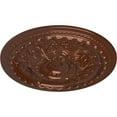 thumbnail image 3 of 38 3/8"OD x 2 7/8"P Oslo Ceiling Medallion (Fits Canopies up to 7 5/8"), Hand-Painted Copper Penny, 3 of 6