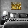 thumbnail image 5 of Sunflower Wall Art Farmhouse Flowers Decor God Bless Our Home Pictures Painting Print Framed Rustic Artwork for Bathroom Living Room Bedroom 12''x16'' Home Sunflowers, 5 of 6