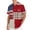 Gray, variant on Youpwaven 250th Anniversary USA Shirt for Men, America 250 Merchandise Patriotic Button Down, 1776-2026 USA Flag Patchwork Casual Short Sleeve Top