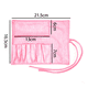 thumbnail image 2 of Bolso De Maquillaje De 7 Posiciones De Cepillo De Cuero De PU Portátil - Rosa MFZFUKR CPB-DE-LYY499-1, 2 of 5