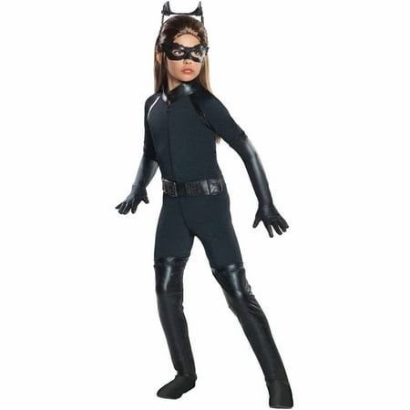 Girl's Deluxe Catwoman Halloween Costume - Dark Knight