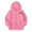 Pink, variant on GobdXE Girls Winter Long Sleeve Hooded Full Zip Up Jacket, Zip Hoodie Coat with Bow Graphic Print Size:5-6 Years,Brown
