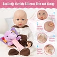 thumbnail image 4 of Muñeca de silicona Reborn Vollence, 43 cm, cuerpo completo, niña, 4 of 5