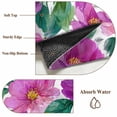 thumbnail image 6 of Purple Flowers Entryway Rug 2'x3'&nbsp; Non Slip Front Door Mats, Spring Floral Leaves Botanical Watercolor Entrance Rugs Indoor Outdoor Carpet, Washable Floor Mats Small Area Rug for Bedroom Kitchen, 6 of 8