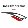 thumbnail image 4 of 2Pcs Carbon Fiber Car Wheel Eyebrow Arch Trim Lips Fender Flares Protector Strip, 4 of 5