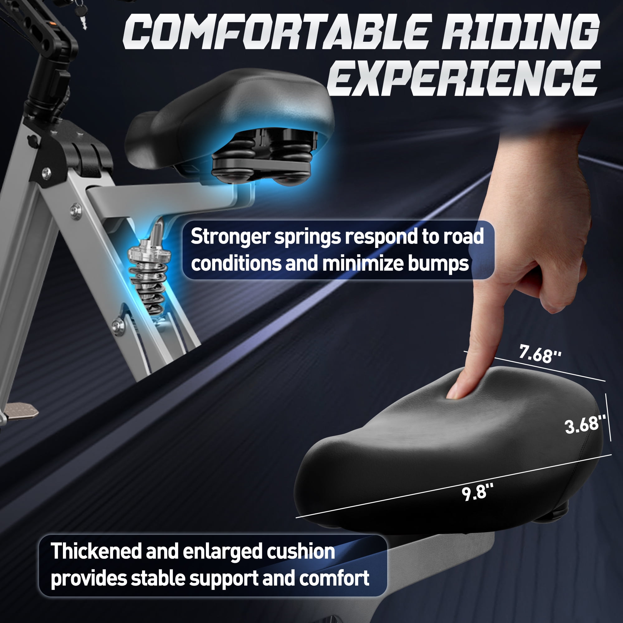 Bike Skeri Foldable Electric Tricycle for Adults, 2-in-1 Commuter Trike with Reverse Gear, up to 15Mph & 20 Miles 3 Wheel E-Scooter with Seat