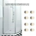 8pcs Brass ABS Sliding Glass Shower Door Rollers Runners Pulleys