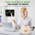 thumbnail image 4 of NutriChef 1.6L Electric Rice Cooker – Portable Multi-Function Cooker with Non-Stick Ceramic Pot, Digital Controls, 6 Presets & Auto Shut-Off – White, 4 of 8