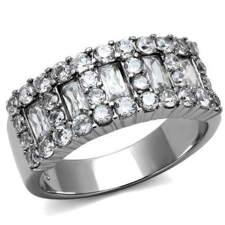 Silver Womens Ring Anillo Para Mujer 316L Stainless Steel Ring Sao Paulo