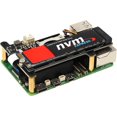 thumbnail image 1 of Geekworm X1001 PCIe to M.2 HAT Key-M NVMe SSD PIP PCIe Peripheral Board for Raspberry Pi 5 Support M.2 2230/2242/2260/2280 SSD, 1 of 7