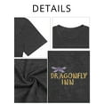 thumbnail image 6 of XCHQRTI Women's Dragonfly Tee Shirts Plus Size Graphic Tshirts Flower Oversized Tops with Dragonflies Short Sleeve, 6 of 6